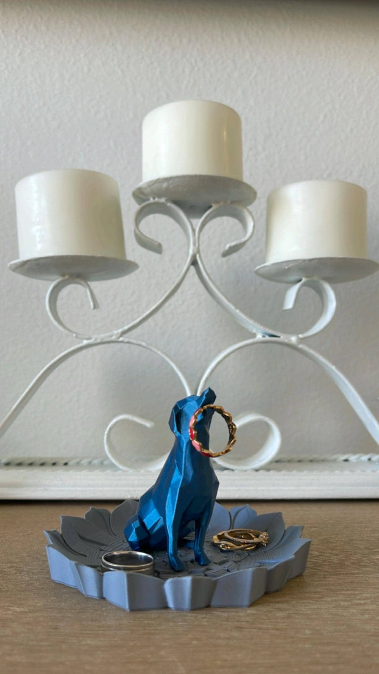 3D Printed Dog Ring Holder | Engagement Gift for Her