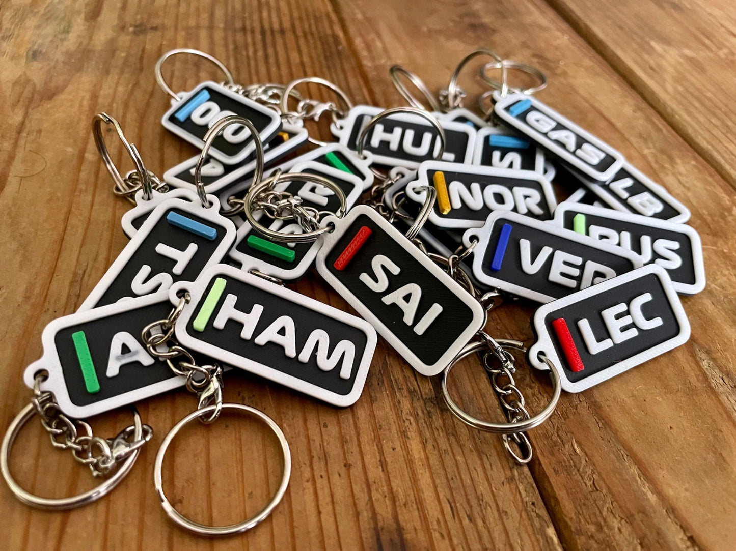 2026 Motorsport Driver Keychain | Personalized | Custom Gift | Racing | Hamilton | Lando | Verstappen | Piastri |
