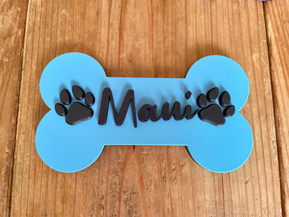 Custom Dog Bone Name Sign | Personalized Puppy Wall Decor