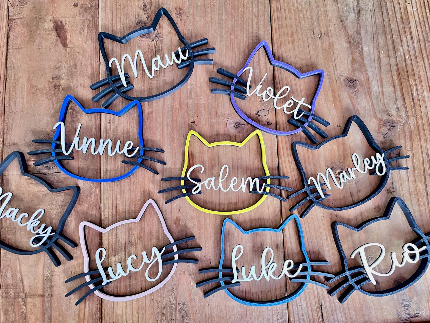Personalized Cat Name Sign | Custom Pet Wall Decor