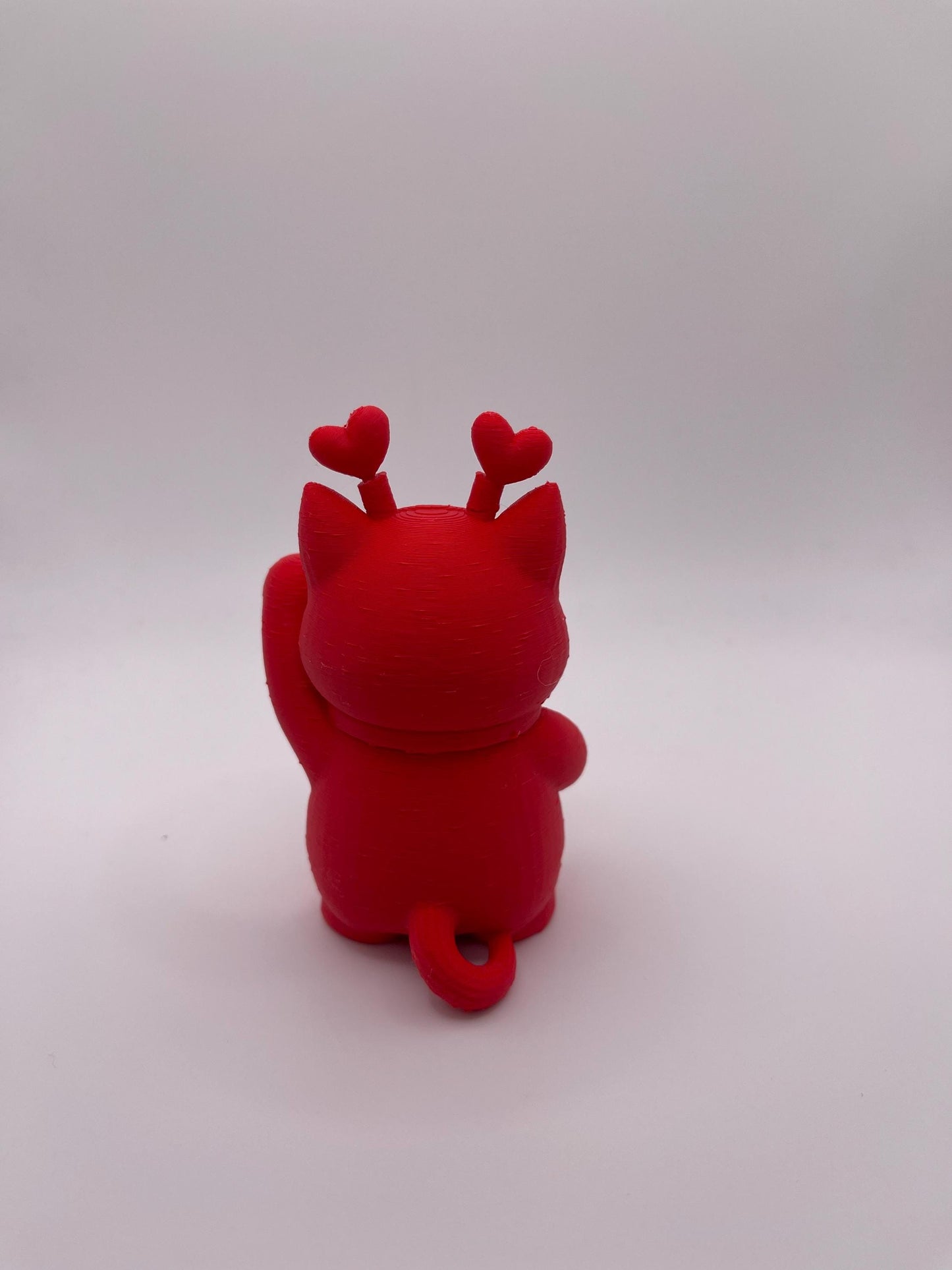 3D Printed Lucky Cat Figurine – Handmade Holiday Decor