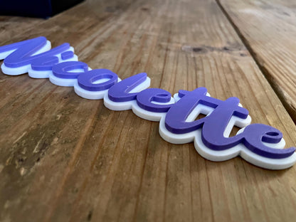 Personalized Kid's Name Sign | 3D Printed Room Decor