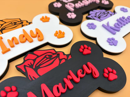 Personalized Dog Name Sign | Custom Pet Name Wall Decor | Dog Room Sign | Puppy Name Plaque | Dog Lover Gift | Custom Dog Decor