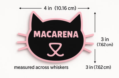 Custom Pet Name Magnet | 3D Printed Cat Fridge Decor