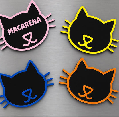 Custom Pet Name Magnet | 3D Printed Cat Fridge Decor
