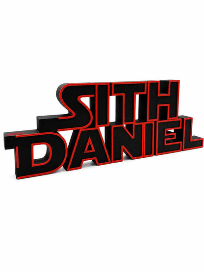 Custom Sci-Fi Space Name Sign | Personalized Desk Decor