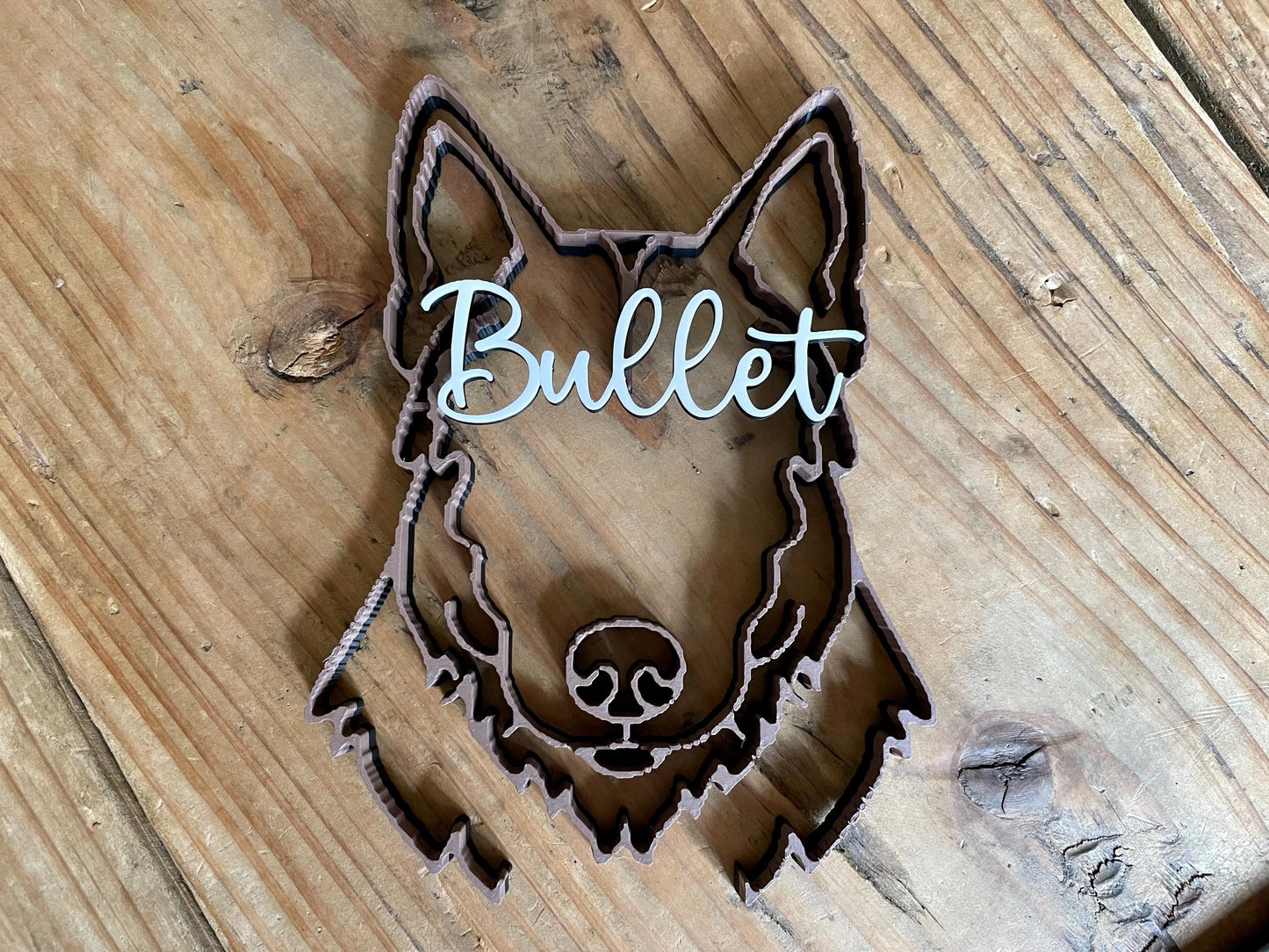 Personalized Dog Name Sign | Custom Dog Wall Decor | 3D Printed Pet Sign | Dog Breed Name Plaque | Pet Lover Gift | Puppy Room Decor