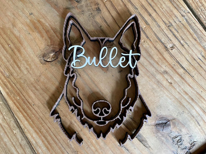 Personalized Dog Name Sign | Custom Breed Wall Decor
