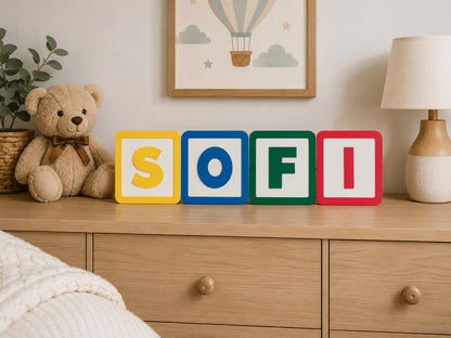 Personalized Toy Story Letter Blocks | Custom Name Letters | 3D Printed Nursery Wall Decor | Baby Shower Gift | Kids Room Name Sign | Alphab