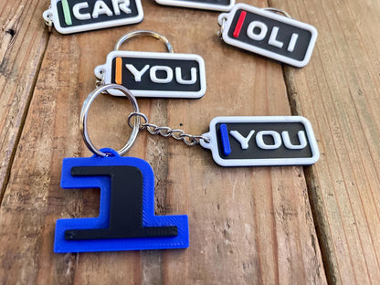 Personalized Racing Keychain | Custom Name F1 Fan Gift