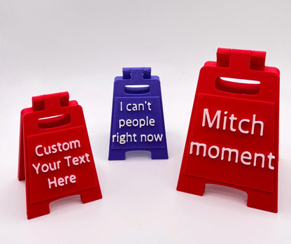 Funny Mini Desk Sign, Personalized Coworker & Boss Gift