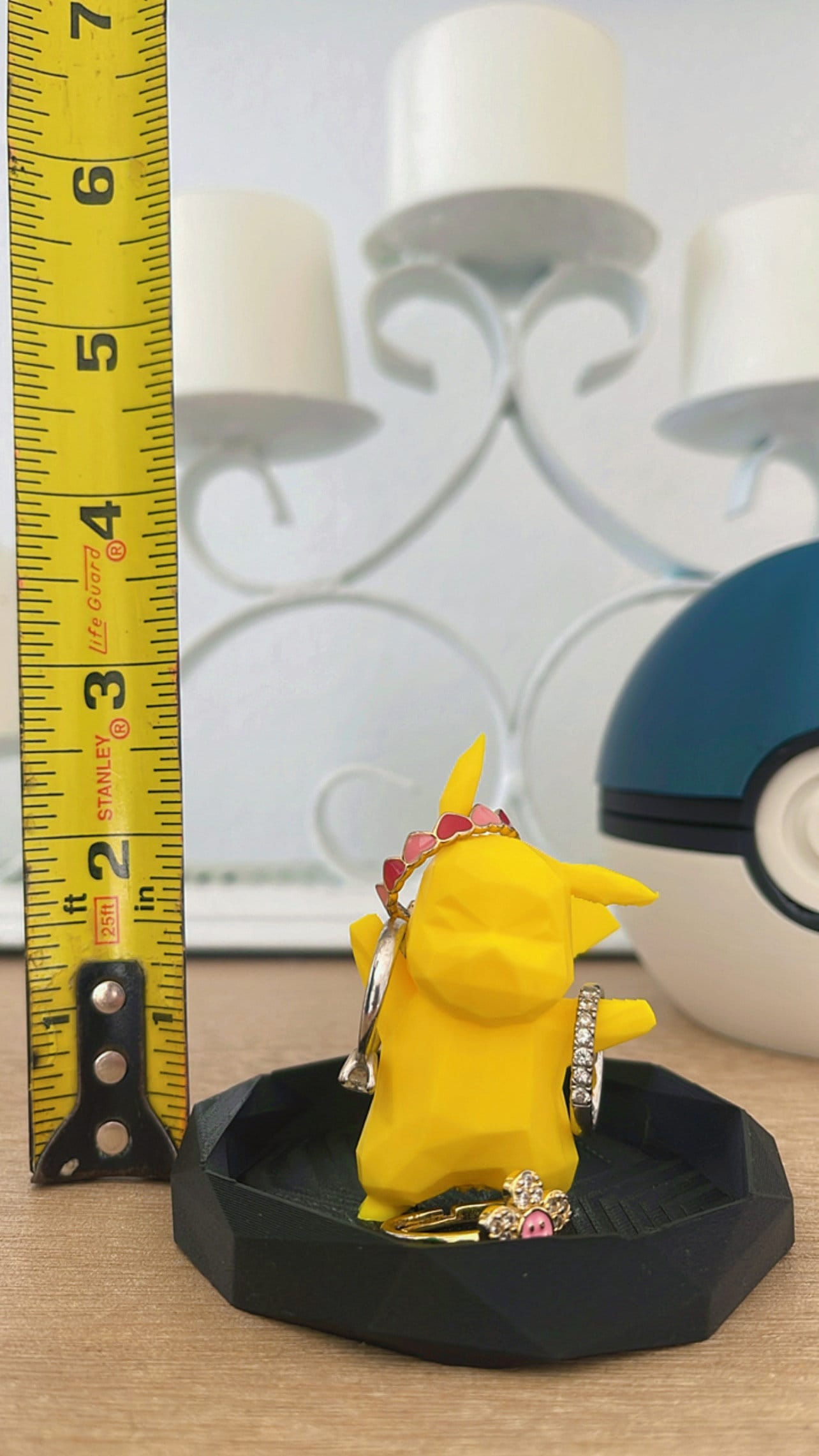 Electric Mouse Ring Holder | Creature Jewelry Organizer | Gamer Gift | Ring Display | Cute Desk Decor