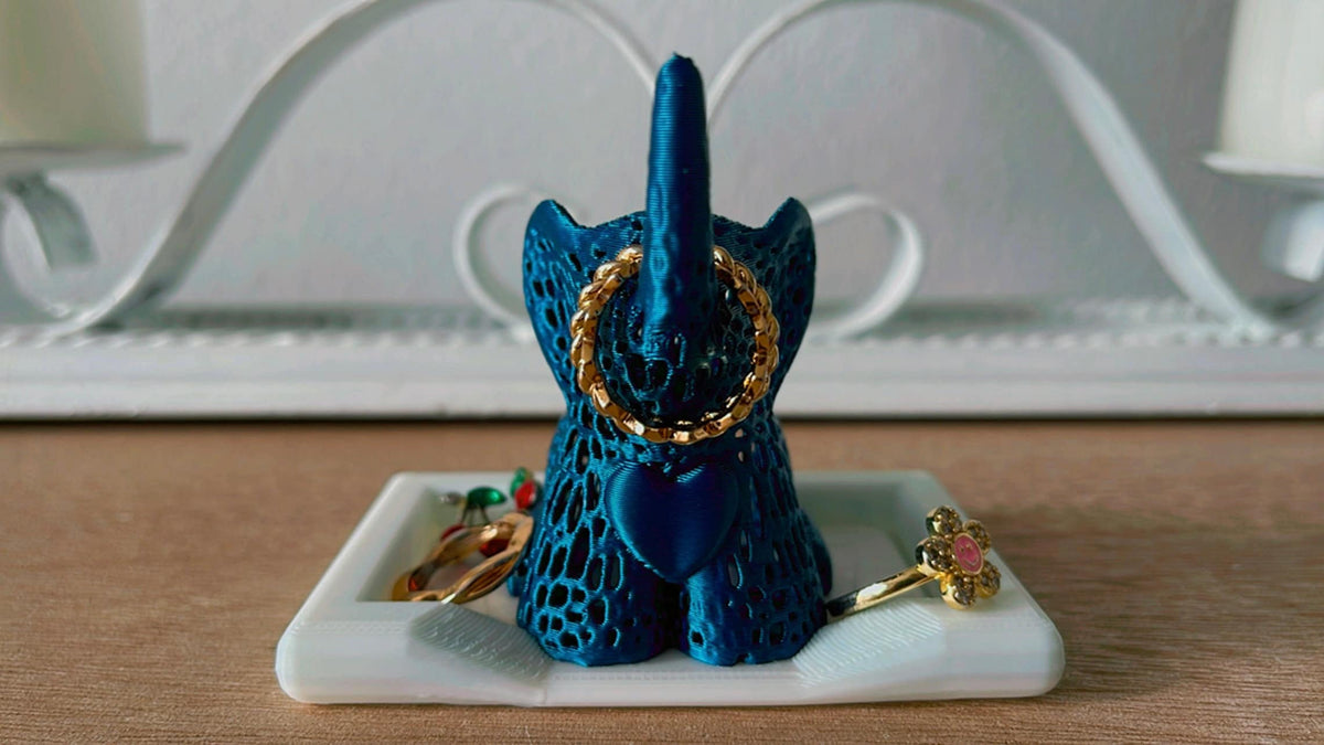 Elephant Ring Holder with Tray | Engagement Gift for Her