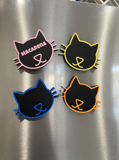Custom Pet Name Magnet | 3D Printed Cat Fridge Decor