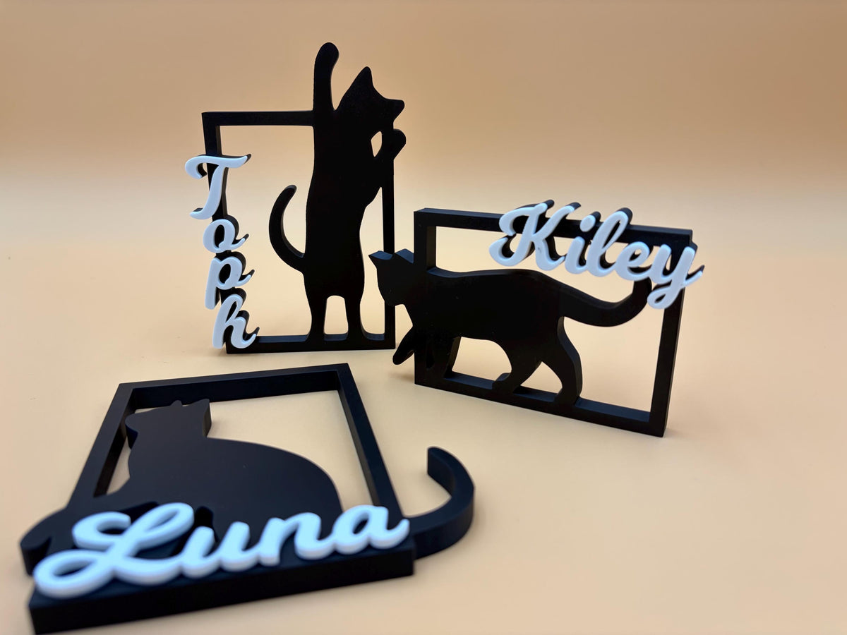 Personalized Cat Sign | Custom Name Sign | Cat Sign | Food Sign | Wall Decor | Personalized Sign | Pet Gifts | Gift | Mom | Kitten | Catio