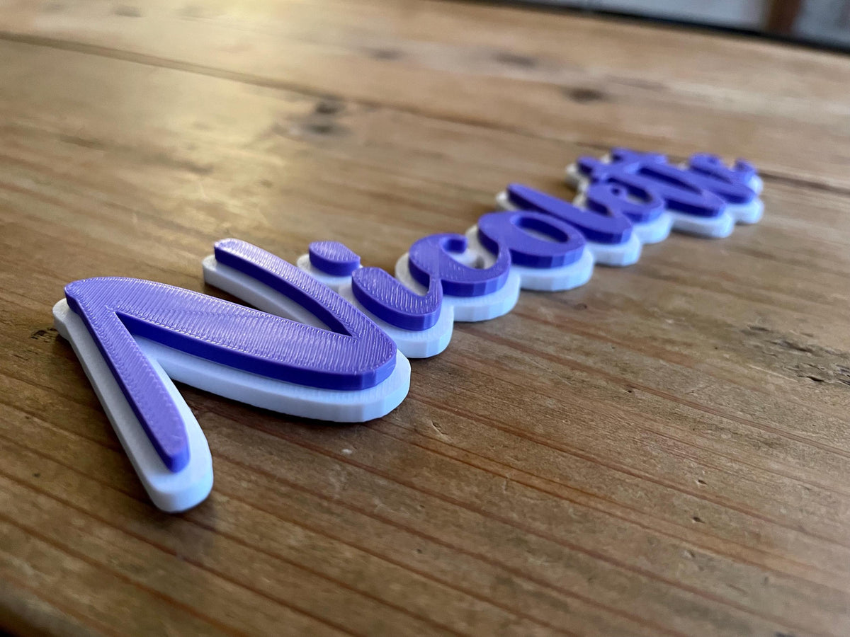 Personalized Kid's Name Sign | 3D Printed Room Decor