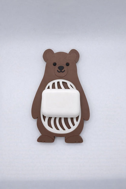 Cute Animal Soap Dish with Drain | Bear, Penguin, Cat & More