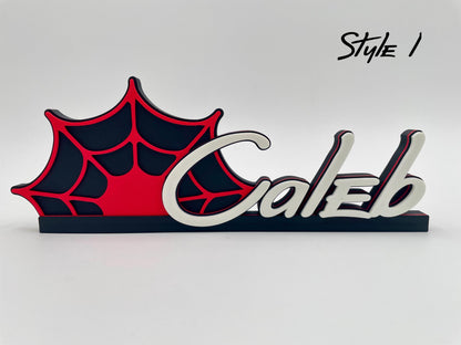 Custom Superhero Name Plate | Personalized Kids Room Decor