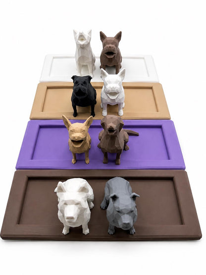 Couple Dog Ring Holder Set | His & Hers Engagement Gift