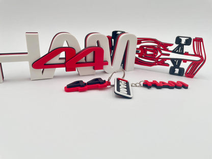Lewis Hamilton #44 Racing Gift Set | Keychain & Desk Sign