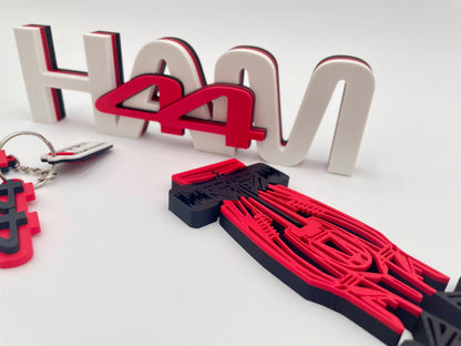 Lewis Hamilton #44 Racing Gift Set | Keychain & Desk Sign