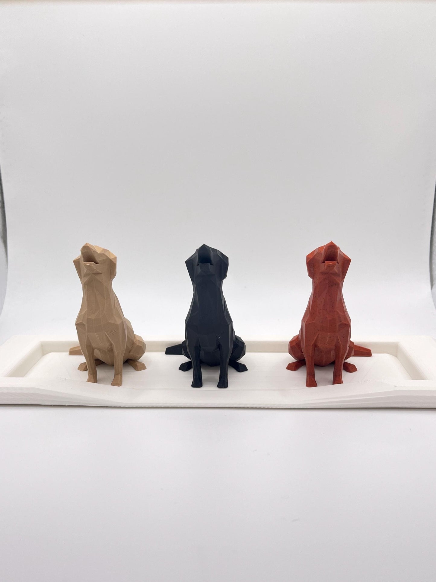 Triple Dog Ring Holder, Dog Lover Engagement Gift
