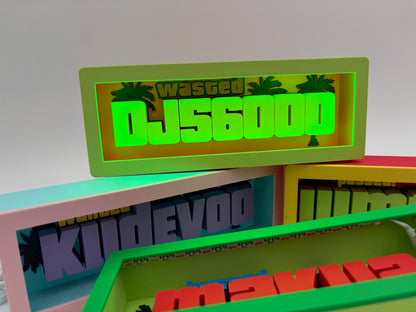 Custom Gaming Lightbox | Personalized Desk Decor