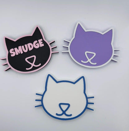Custom Pet Name Magnet, 3D Printed Cat Fridge Decor