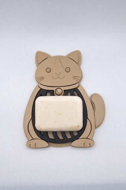 Cute Animal Soap Dish with Drain | Bear, Penguin, Cat & More