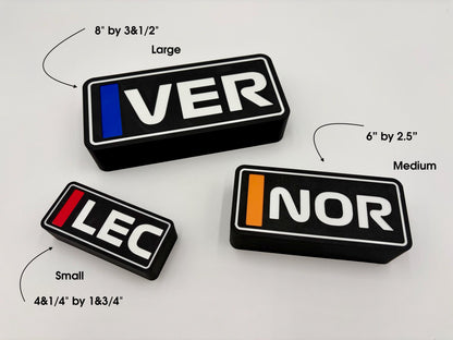 Personalized Motorsport Driver Lightbox | Custom Racing Gift