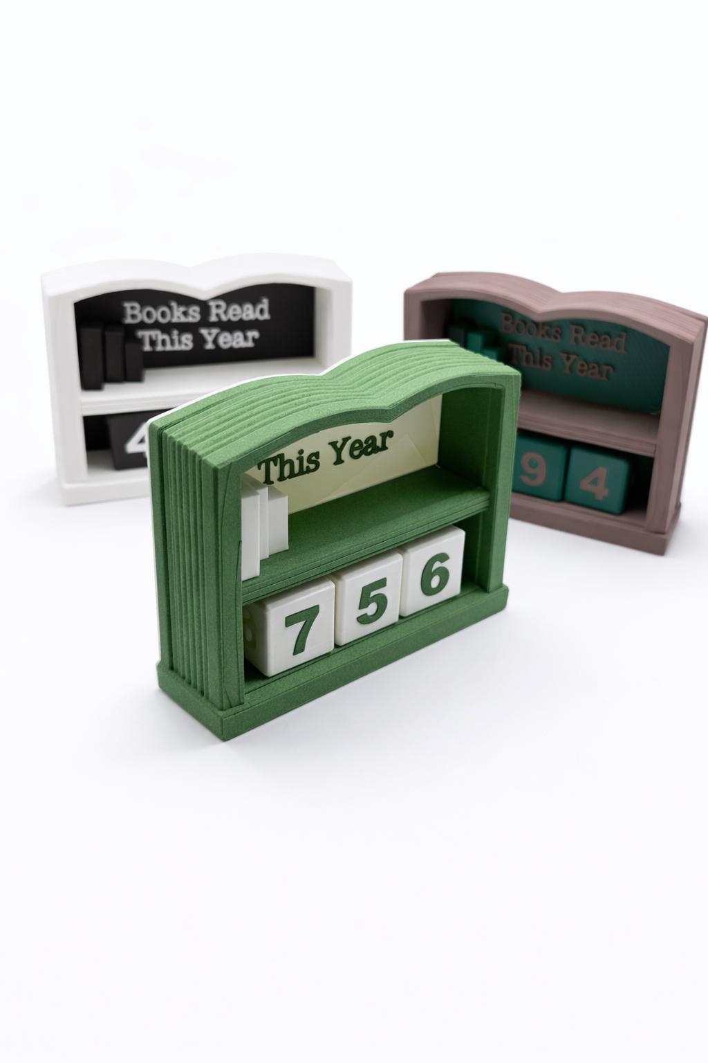 Books Read This Year Tracker | Book Lover Desk Decor