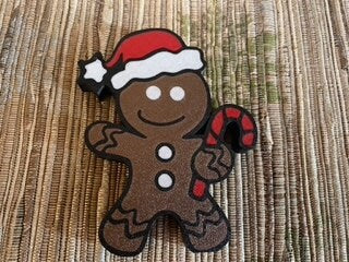 Festive Gingerbread Man Ornament -Christmas