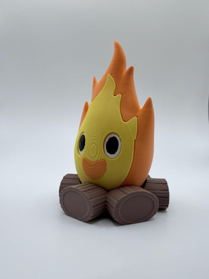 Chibi Fire Demon Bookshelf Decor | Fantasy Book Nook Buddy