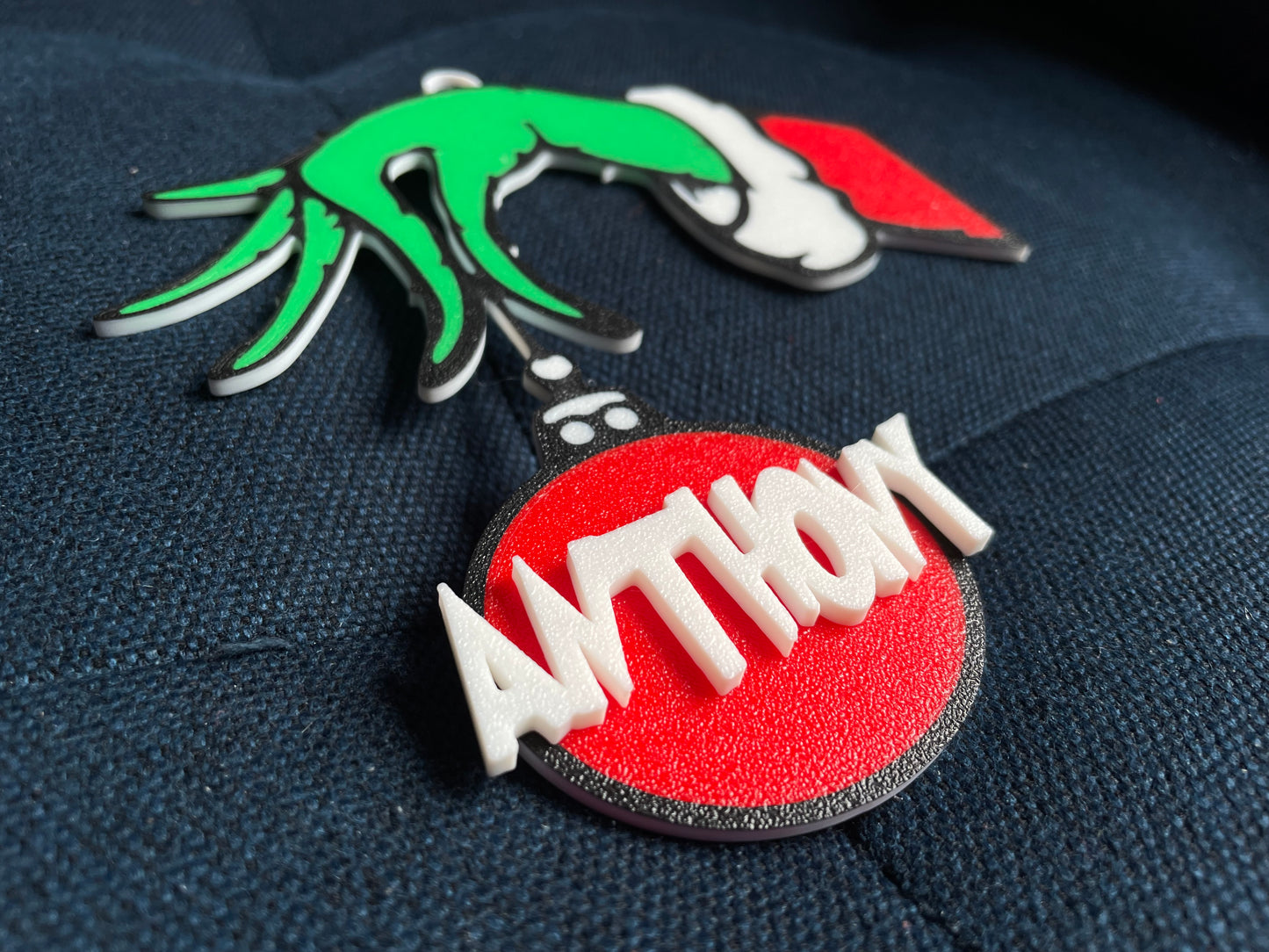 Grinch Inspired Ornament | Personalized Christmas Ornament