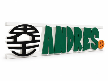 Personalized Anime Dragon Name Sign | Gamer Room Decor