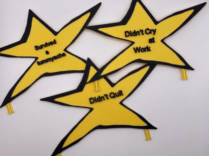 Funny Custom Gold Star Trophy | Personalized Office Award