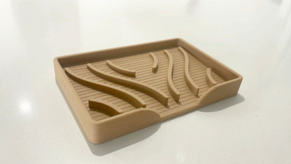 Modern Self-Draining Soap Dish | Bathroom Sink Organizer