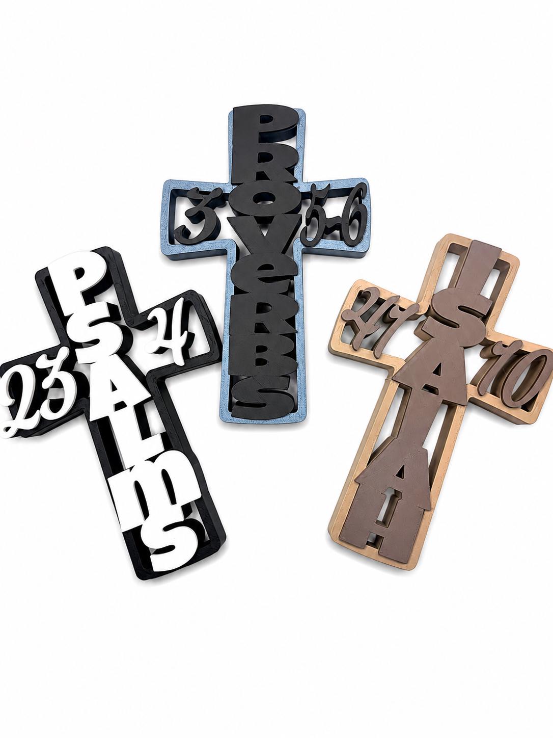 Custom Bible Verse Cross, Personalized Christian Wall Decor, Scripture Cross, Religious Gift, Faith Wall Art, Custom Christian Gift