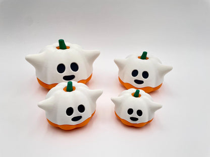 Ghost Cat Figurine | Kawaii Halloween Decor