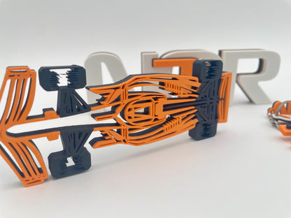 Lando Norris Racing Gift Set | Personalized Keychain & Desk Sign