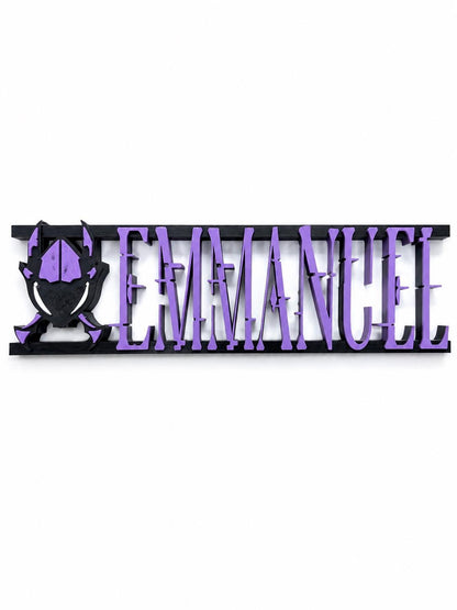 Personalized Anime Name Sign | Gaming Room Desk Plaque