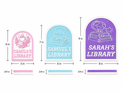 Personalized Library Sign | Reading Nook Decor