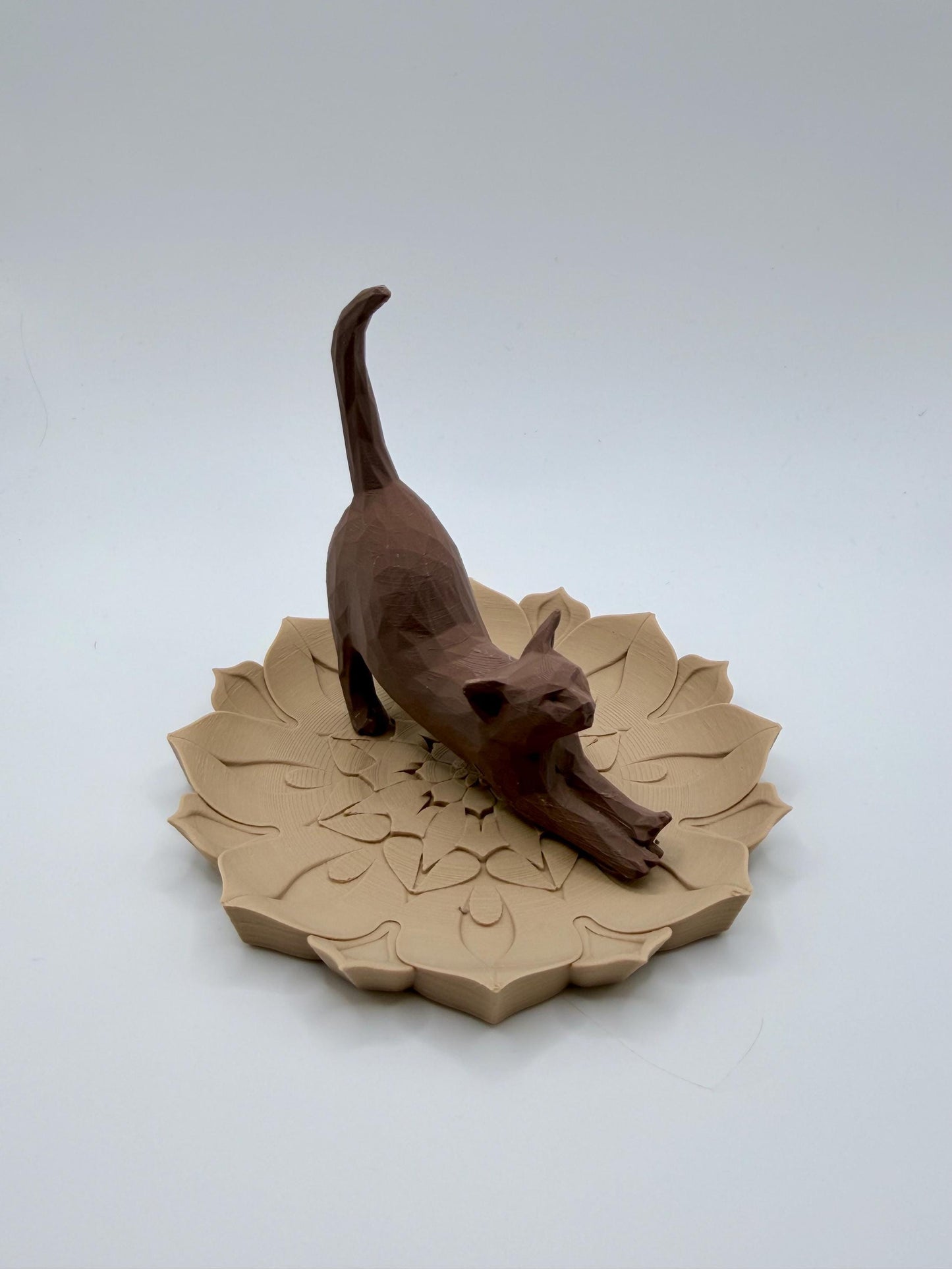 Floral Cat Ring Holder | Personalized Engagement Gift for Her