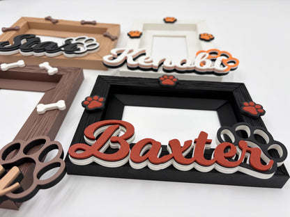 Custom Dog Photo Frame | Personalized 4x6 Puppy Picture Frame