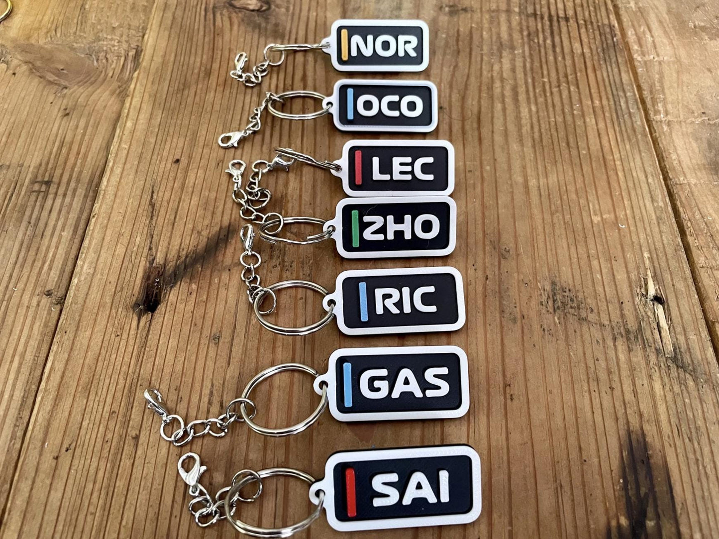 2026 Motorsport Driver Keychain | Personalized | Custom Gift | Racing | Hamilton | Lando | Verstappen | Piastri |