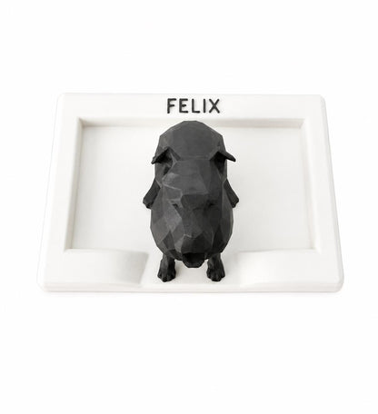 Custom Dog Bed Ring Holder | Personalized Pet Jewelry Dish