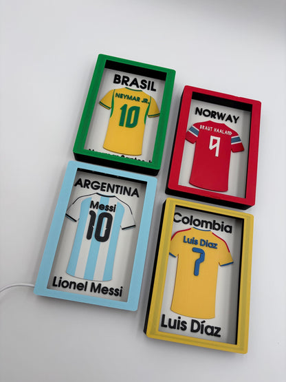 Personalized Soccer Jersey Lightbox | Custom Team Gift