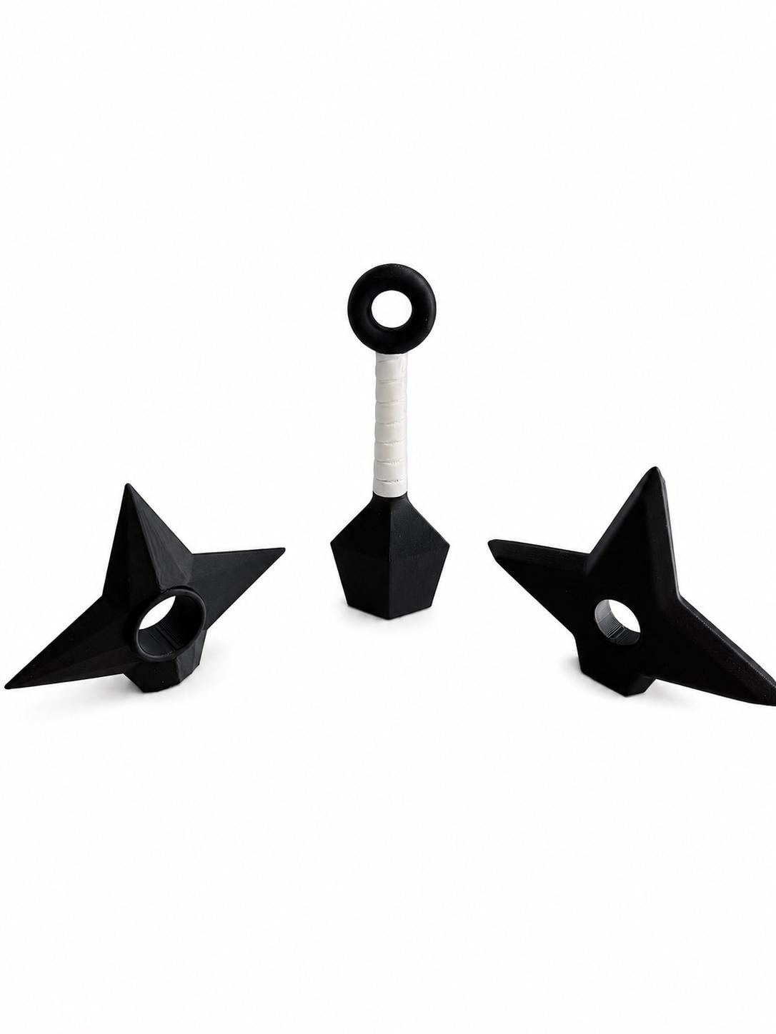 Ninja Fridge Magnets Set | 3D Printed Shuriken & Kunai Magnets | Anime Inspired Kitchen Magnets | Locker Magnets | Ninja Gift | Refrigerator