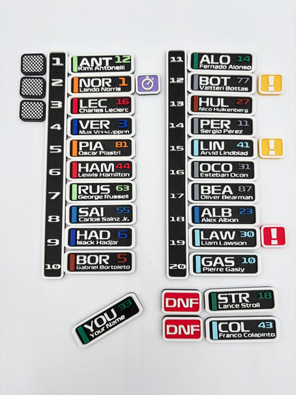 2026 F1 Driver Grid Fridge Magnet | Racing Gift