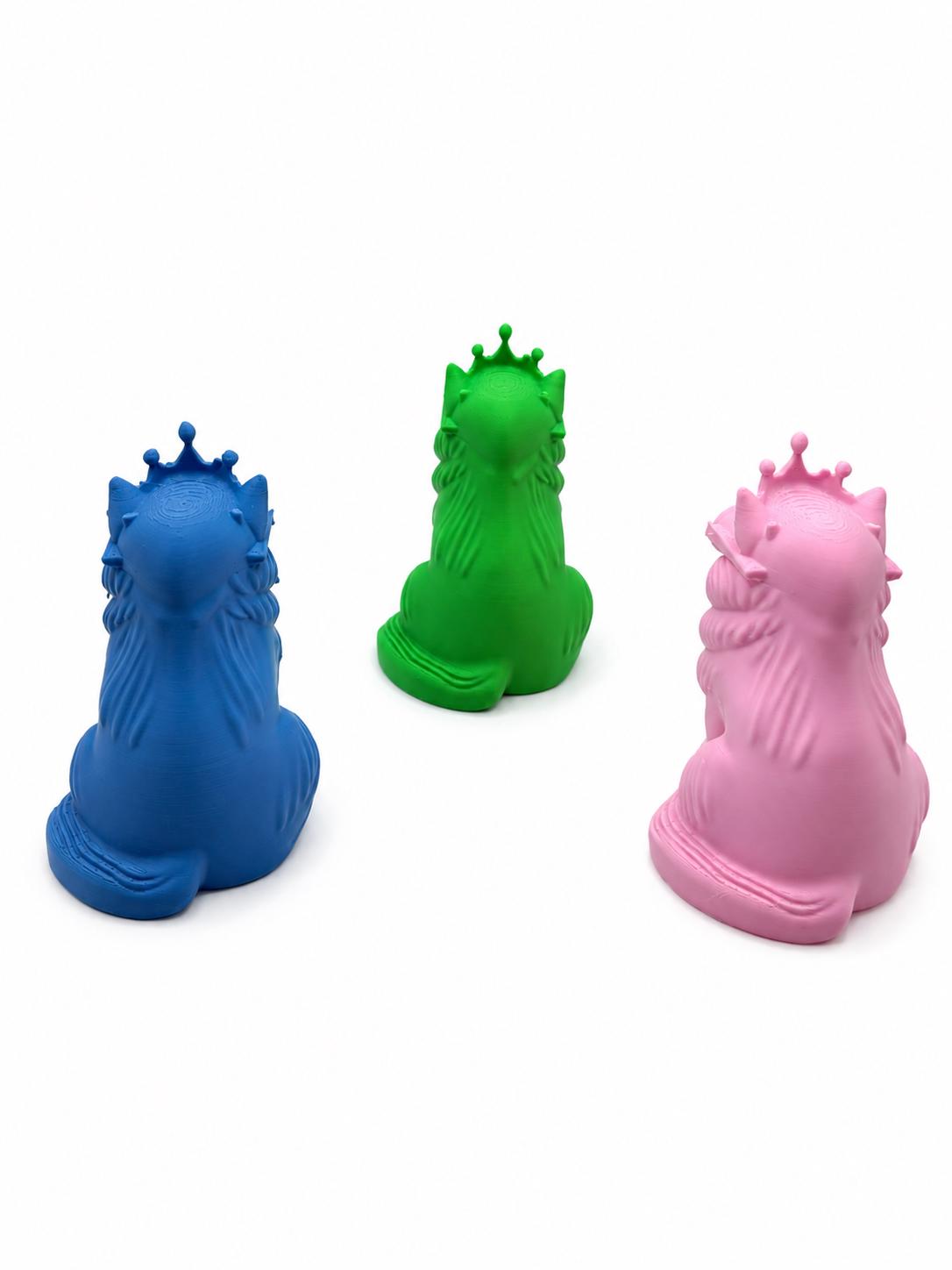 Princess Donut Bookshelf Figurine, LitRPG Book Decor, Dungeon Crawler Carl Inspired Cat Statue, 3D Printed Collectible, Fantasy Reader Gift
